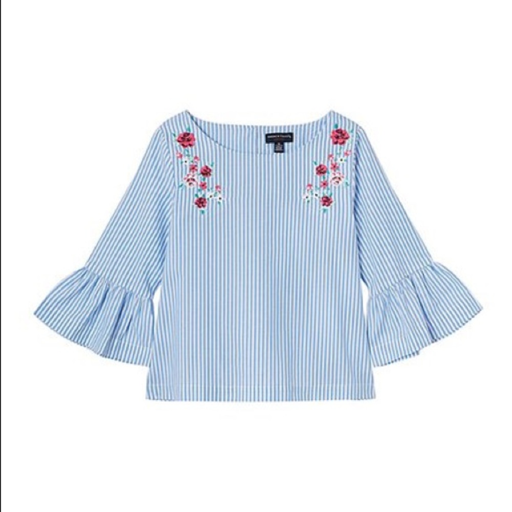 Girls Bell Sleeve Top